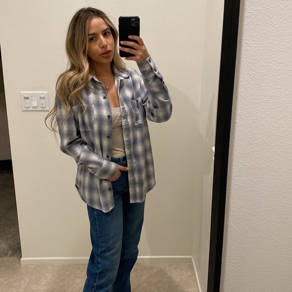 Reformation Tops - Reformation Harper Relaxed Flannel Shirt - Small